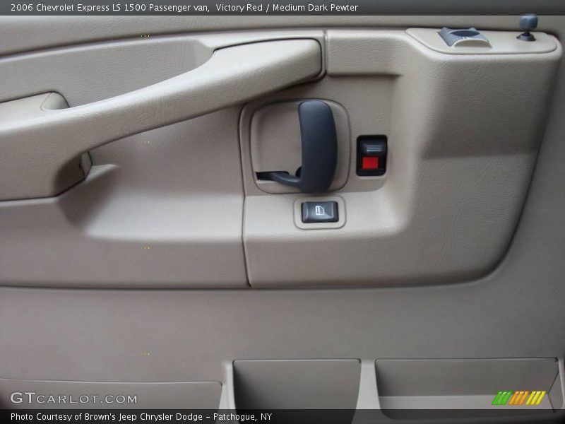 Victory Red / Medium Dark Pewter 2006 Chevrolet Express LS 1500 Passenger van
