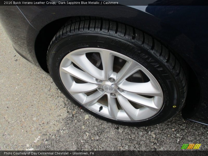 Dark Sapphire Blue Metallic / Cashmere 2016 Buick Verano Leather Group