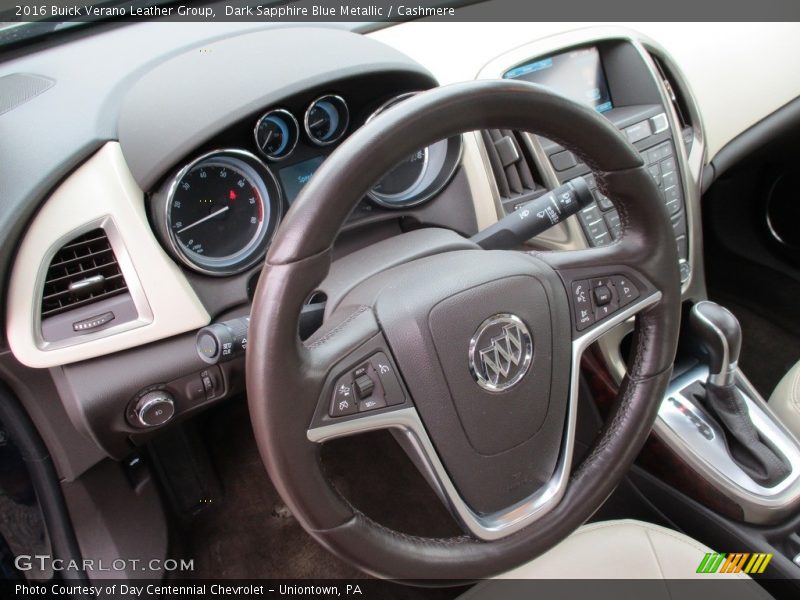 Dark Sapphire Blue Metallic / Cashmere 2016 Buick Verano Leather Group