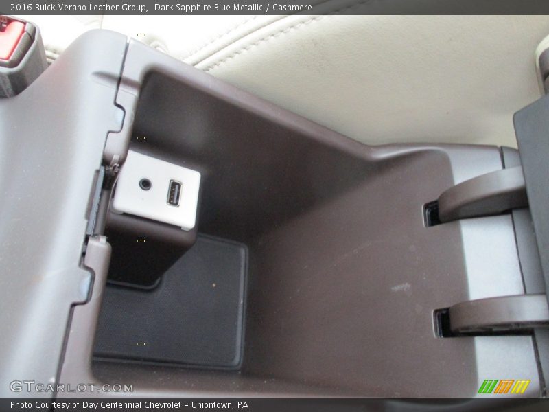Dark Sapphire Blue Metallic / Cashmere 2016 Buick Verano Leather Group