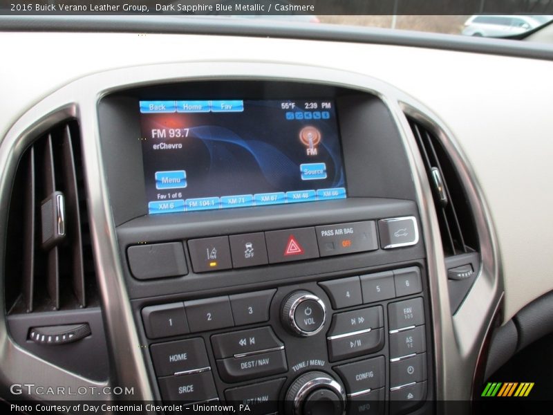 Dark Sapphire Blue Metallic / Cashmere 2016 Buick Verano Leather Group
