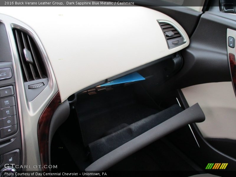 Dark Sapphire Blue Metallic / Cashmere 2016 Buick Verano Leather Group