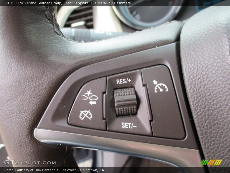 Dark Sapphire Blue Metallic / Cashmere 2016 Buick Verano Leather Group
