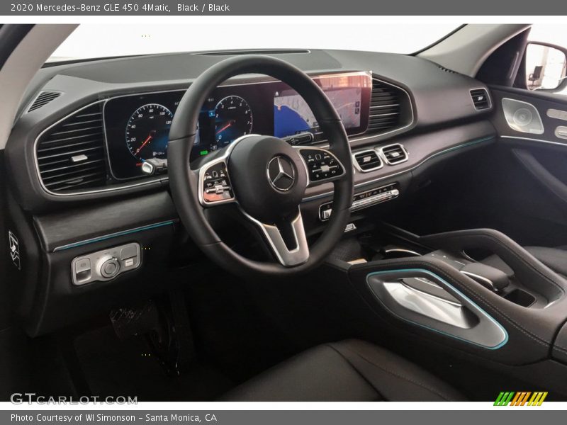 Dashboard of 2020 GLE 450 4Matic