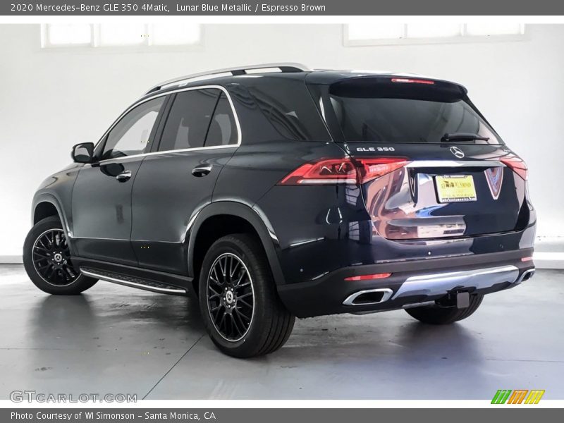 Lunar Blue Metallic / Espresso Brown 2020 Mercedes-Benz GLE 350 4Matic