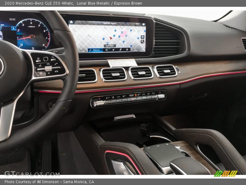 Dashboard of 2020 GLE 350 4Matic