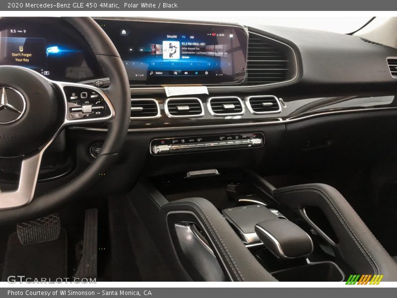 Dashboard of 2020 GLE 450 4Matic