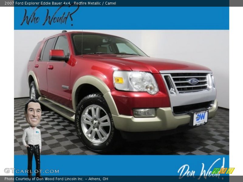 Redfire Metallic / Camel 2007 Ford Explorer Eddie Bauer 4x4