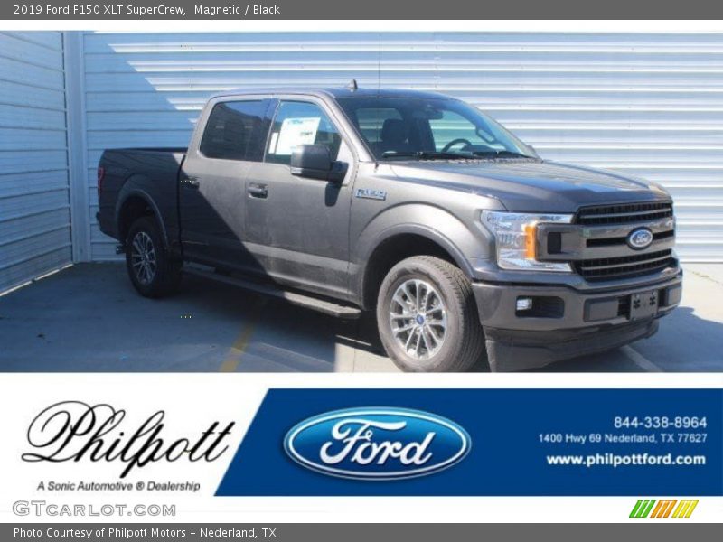Magnetic / Black 2019 Ford F150 XLT SuperCrew