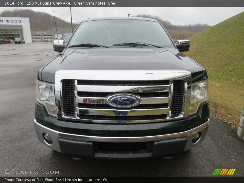 Green Gem / Steel Grey 2014 Ford F150 XLT SuperCrew 4x4