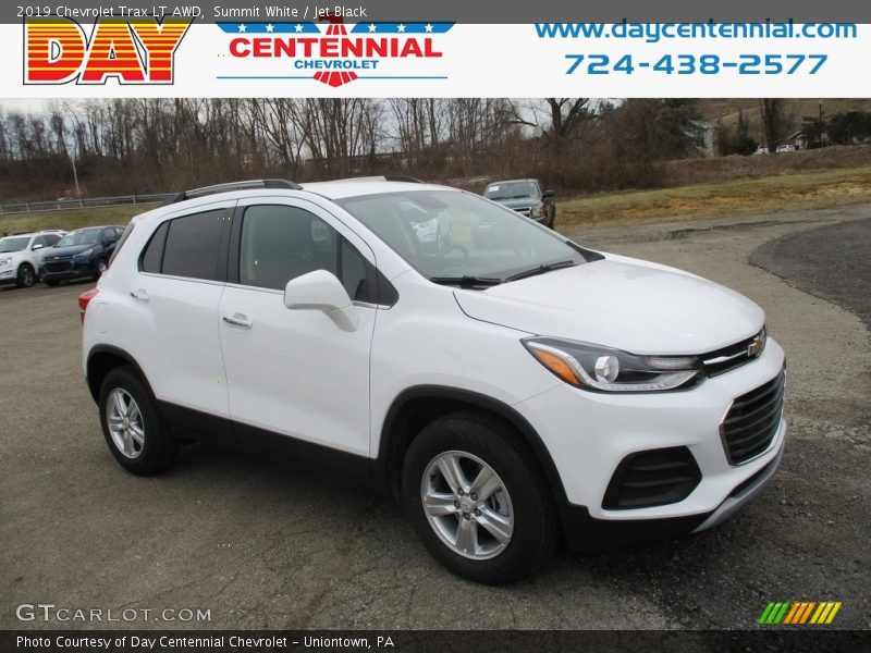 Summit White / Jet Black 2019 Chevrolet Trax LT AWD