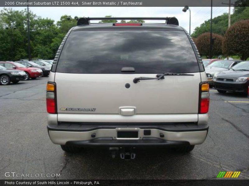Silver Birch Metallic / Tan/Neutral 2006 Chevrolet Suburban LTZ 1500 4x4