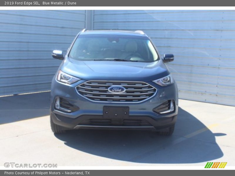 Blue Metallic / Dune 2019 Ford Edge SEL