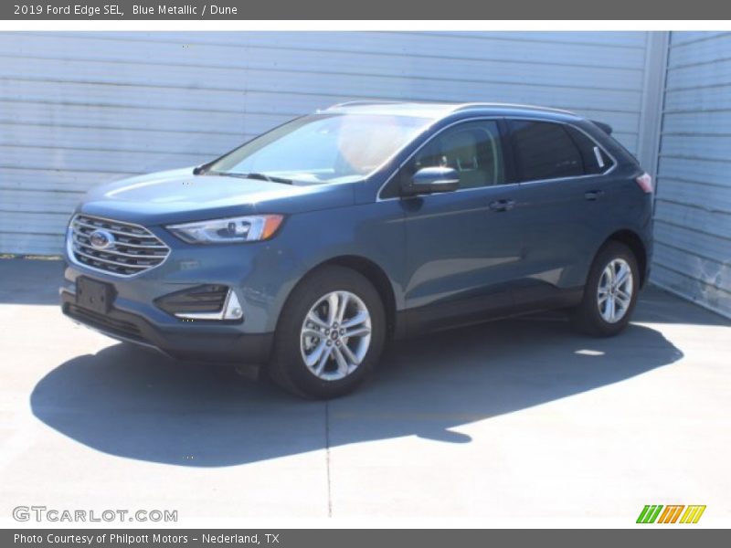 Blue Metallic / Dune 2019 Ford Edge SEL