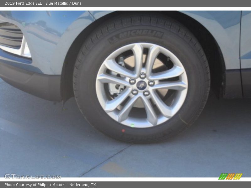 Blue Metallic / Dune 2019 Ford Edge SEL