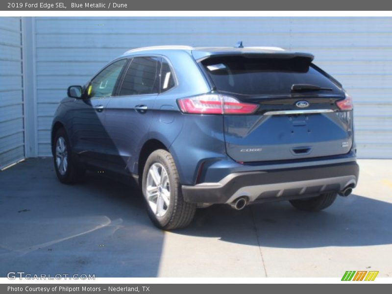 Blue Metallic / Dune 2019 Ford Edge SEL