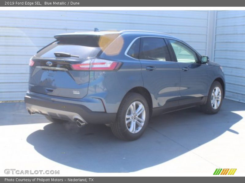 Blue Metallic / Dune 2019 Ford Edge SEL