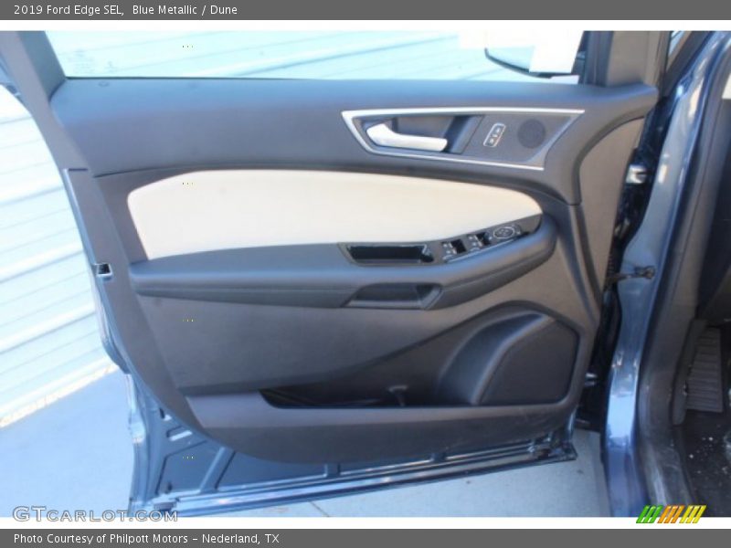 Blue Metallic / Dune 2019 Ford Edge SEL