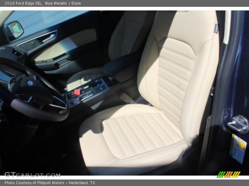 Blue Metallic / Dune 2019 Ford Edge SEL