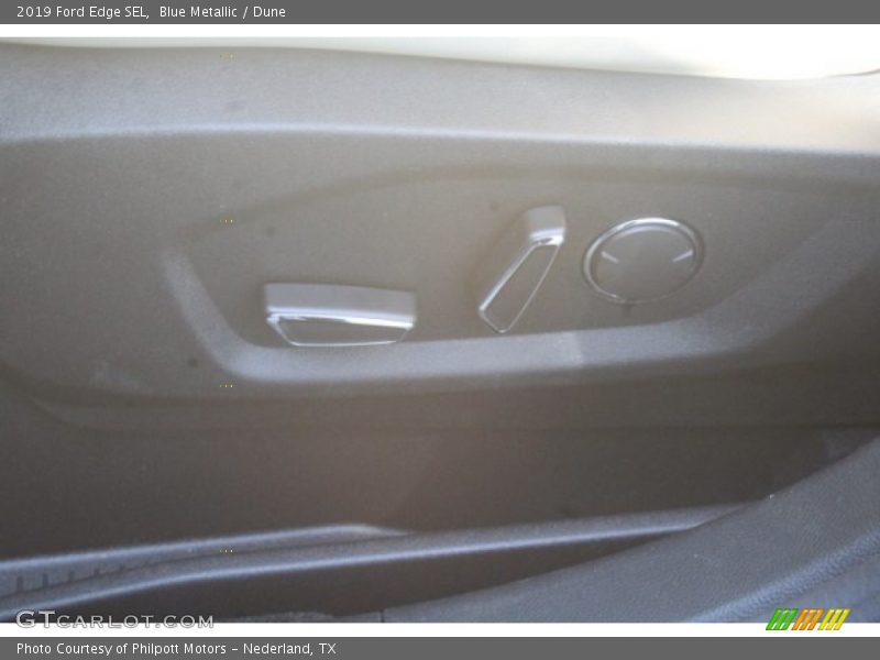 Blue Metallic / Dune 2019 Ford Edge SEL