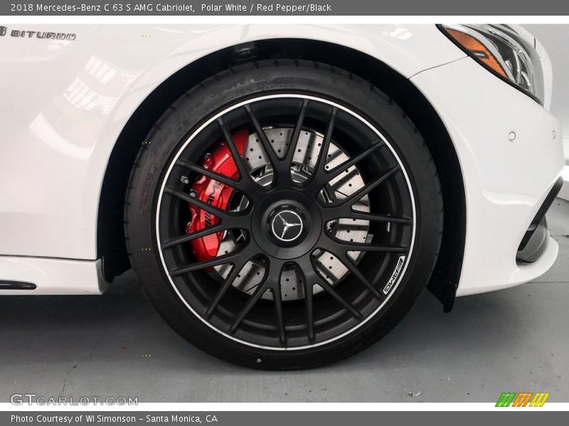 Polar White / Red Pepper/Black 2018 Mercedes-Benz C 63 S AMG Cabriolet