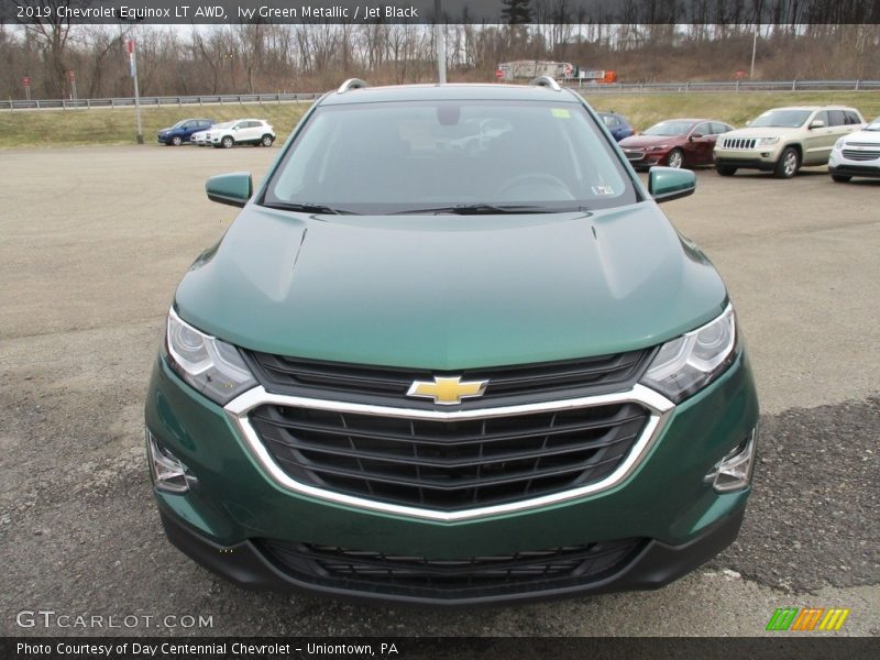 Ivy Green Metallic / Jet Black 2019 Chevrolet Equinox LT AWD