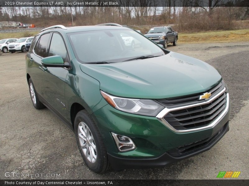 Ivy Green Metallic / Jet Black 2019 Chevrolet Equinox LT AWD
