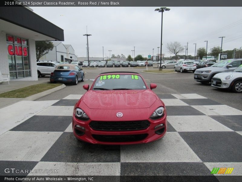 Rosso Red / Nero Black 2018 Fiat 124 Spider Classica Roadster