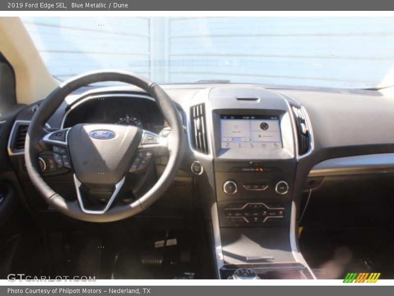 Blue Metallic / Dune 2019 Ford Edge SEL