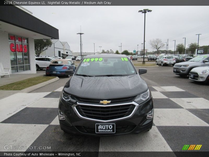 Nightfall Gray Metallic / Medium Ash Gray 2018 Chevrolet Equinox LS