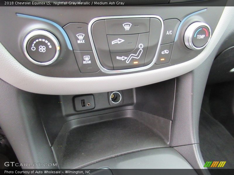 Nightfall Gray Metallic / Medium Ash Gray 2018 Chevrolet Equinox LS