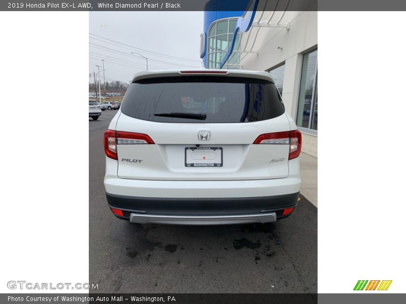 White Diamond Pearl / Black 2019 Honda Pilot EX-L AWD