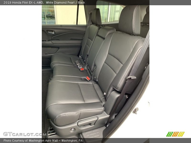 White Diamond Pearl / Black 2019 Honda Pilot EX-L AWD