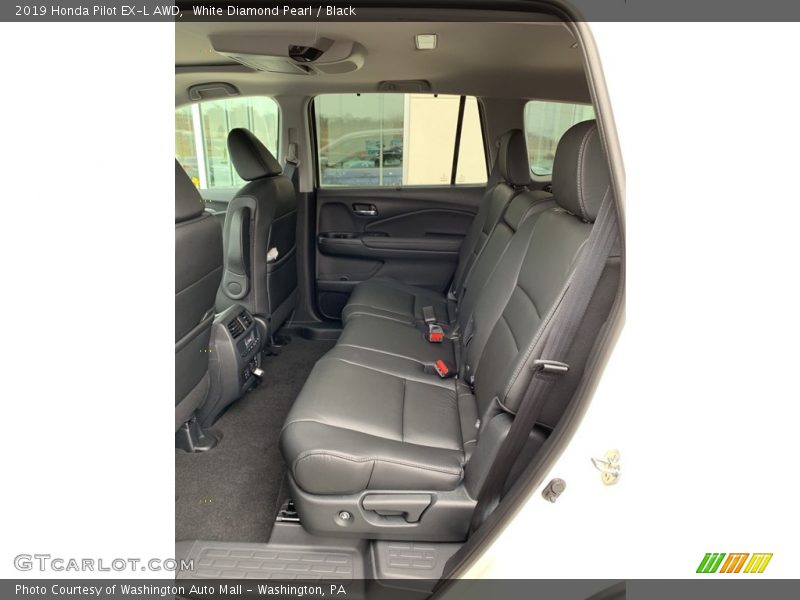 White Diamond Pearl / Black 2019 Honda Pilot EX-L AWD