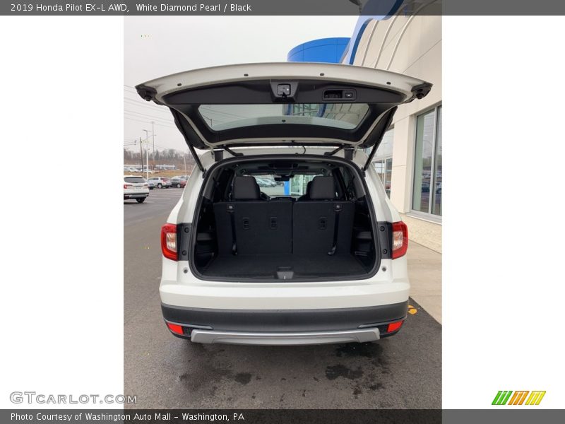 White Diamond Pearl / Black 2019 Honda Pilot EX-L AWD