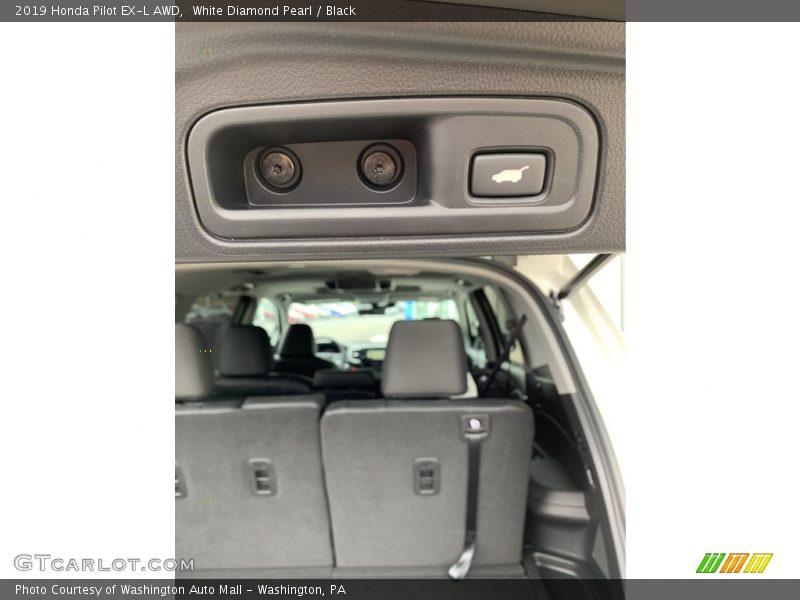 White Diamond Pearl / Black 2019 Honda Pilot EX-L AWD