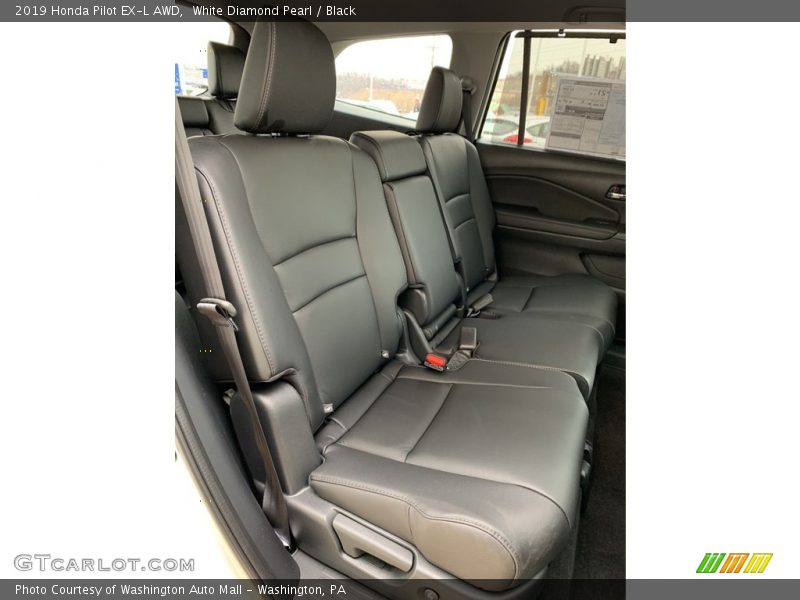 White Diamond Pearl / Black 2019 Honda Pilot EX-L AWD