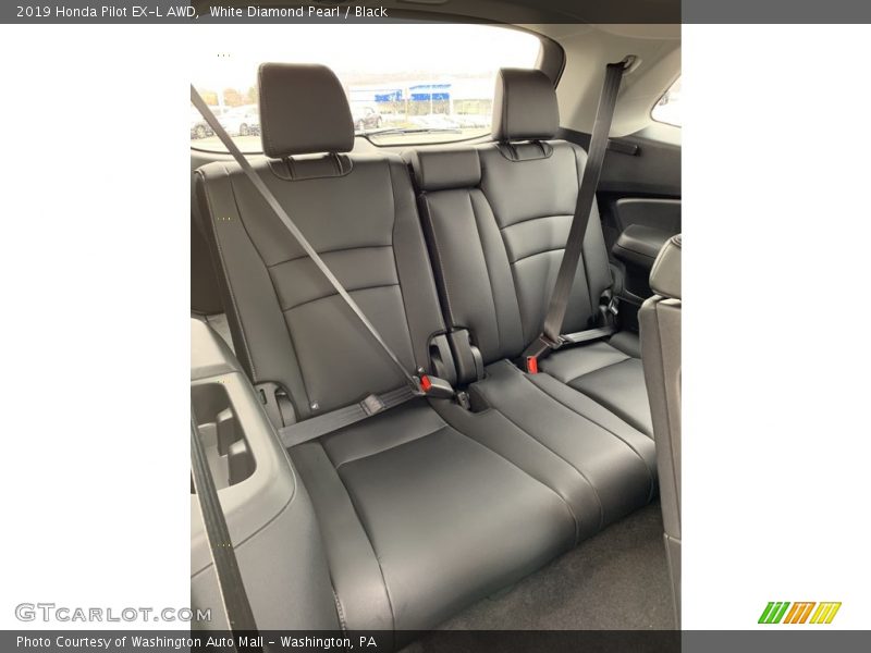 White Diamond Pearl / Black 2019 Honda Pilot EX-L AWD