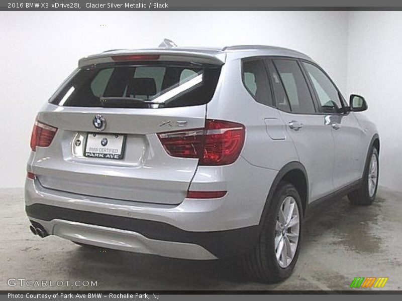 Glacier Silver Metallic / Black 2016 BMW X3 xDrive28i