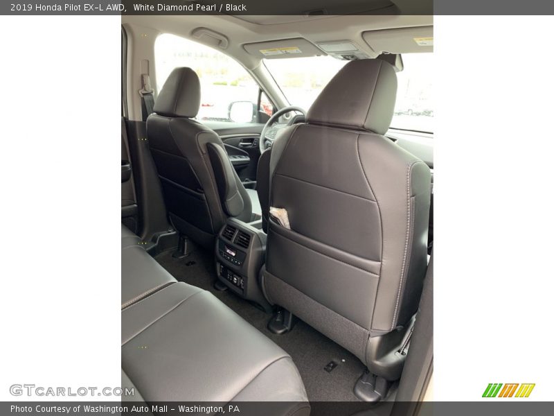 White Diamond Pearl / Black 2019 Honda Pilot EX-L AWD