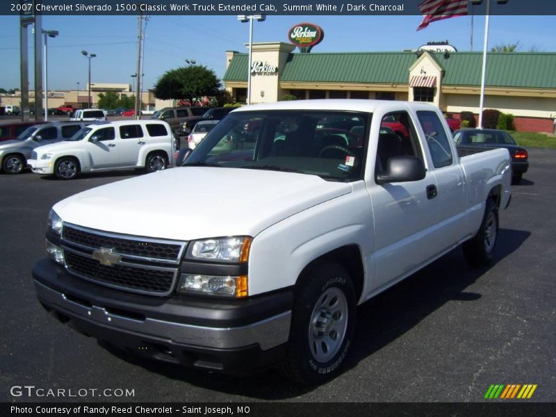 Summit White / Dark Charcoal 2007 Chevrolet Silverado 1500 Classic Work Truck Extended Cab