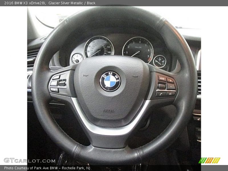 Glacier Silver Metallic / Black 2016 BMW X3 xDrive28i