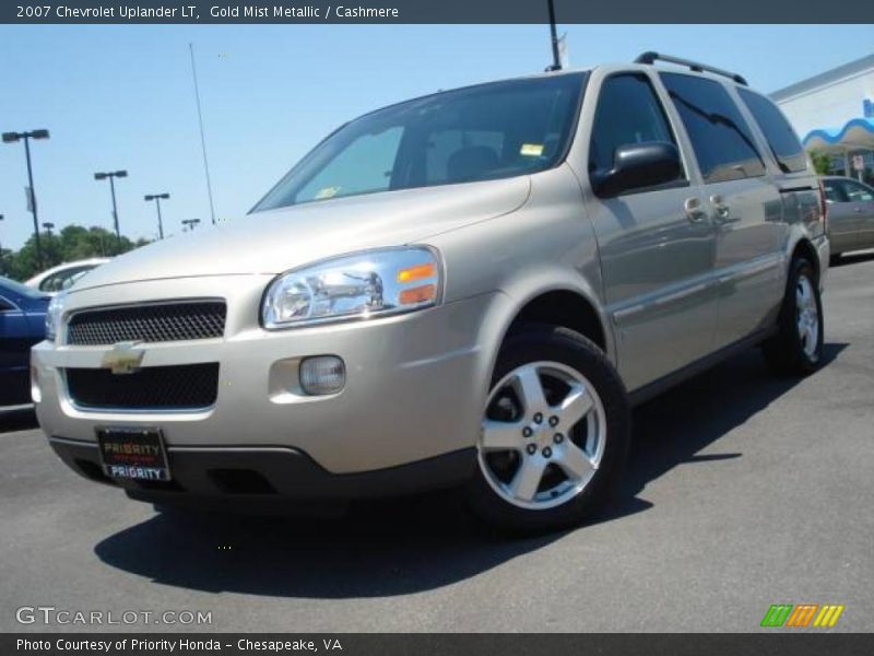 Gold Mist Metallic / Cashmere 2007 Chevrolet Uplander LT