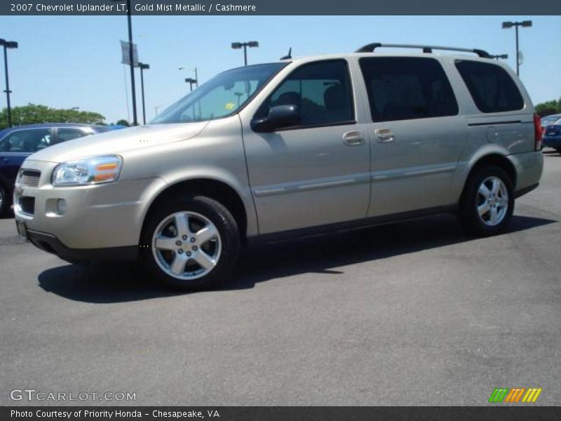Gold Mist Metallic / Cashmere 2007 Chevrolet Uplander LT