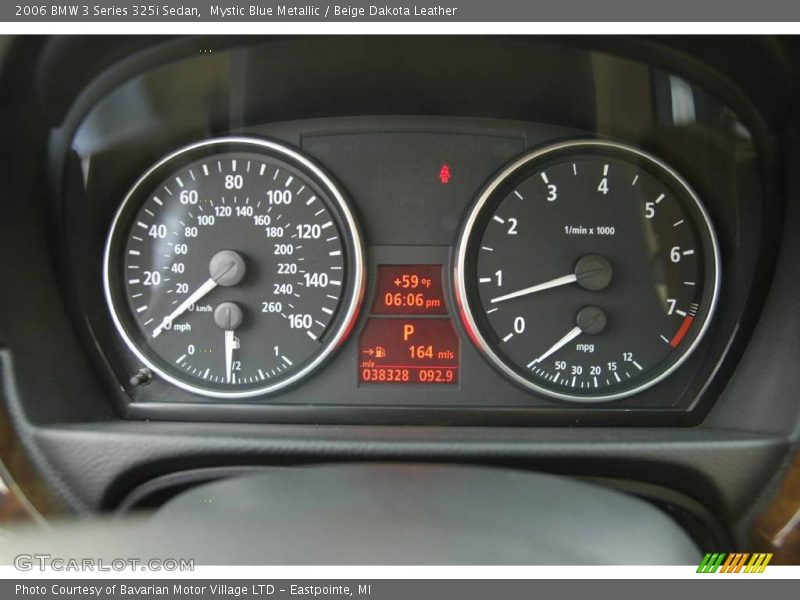 Mystic Blue Metallic / Beige Dakota Leather 2006 BMW 3 Series 325i Sedan