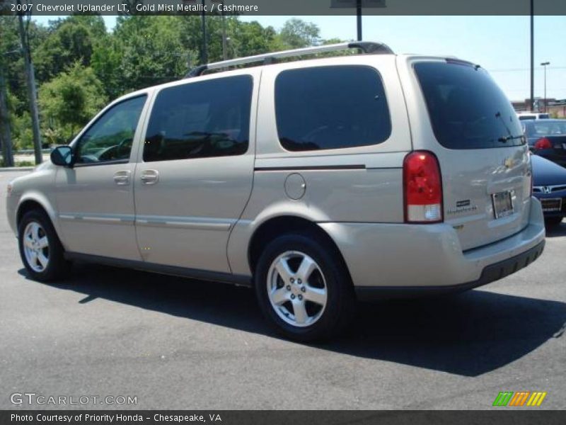 Gold Mist Metallic / Cashmere 2007 Chevrolet Uplander LT
