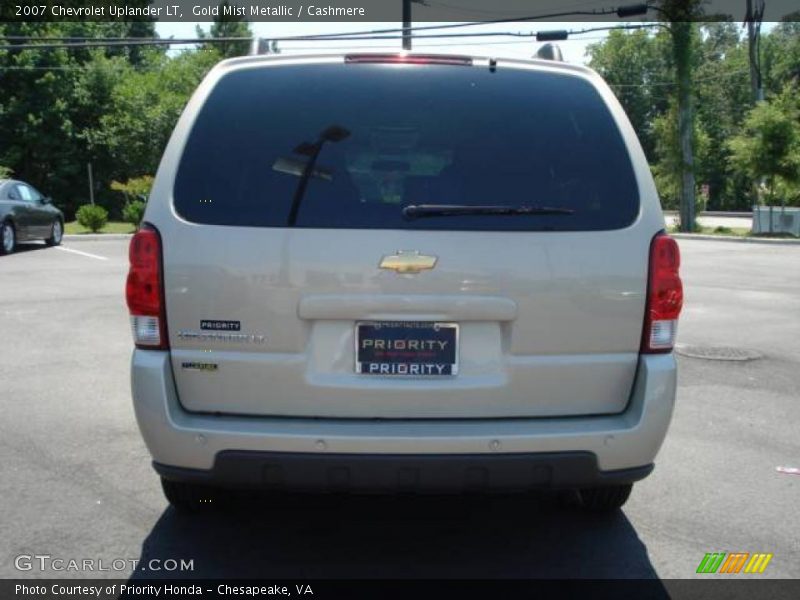 Gold Mist Metallic / Cashmere 2007 Chevrolet Uplander LT