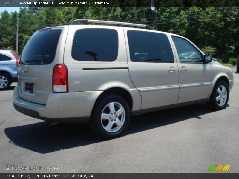 Gold Mist Metallic / Cashmere 2007 Chevrolet Uplander LT