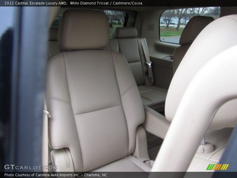 White Diamond Tricoat / Cashmere/Cocoa 2012 Cadillac Escalade Luxury AWD