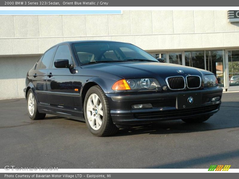 Orient Blue Metallic / Grey 2000 BMW 3 Series 323i Sedan